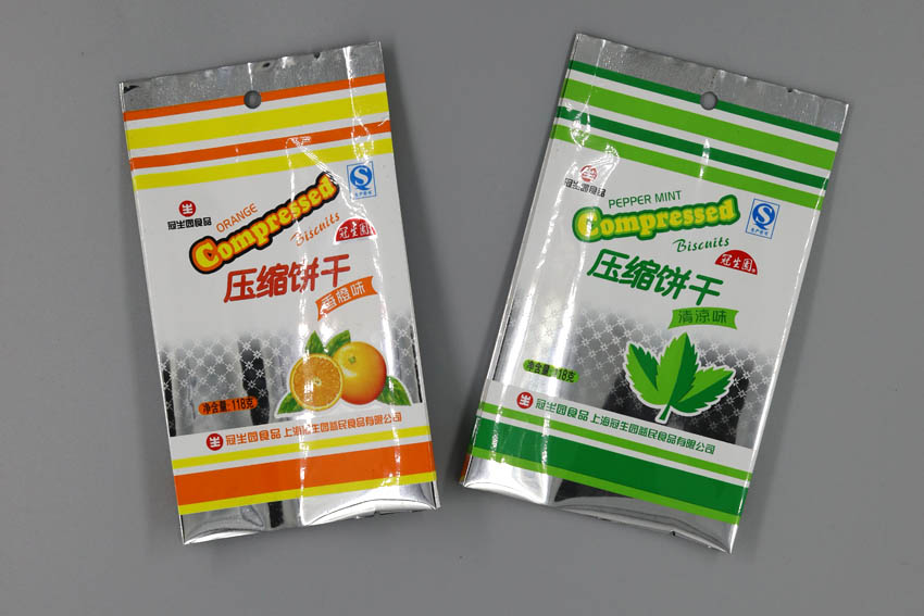 OPP/VMPET/PE復(fù)合膜袋 背封袋用于餅干包裝袋